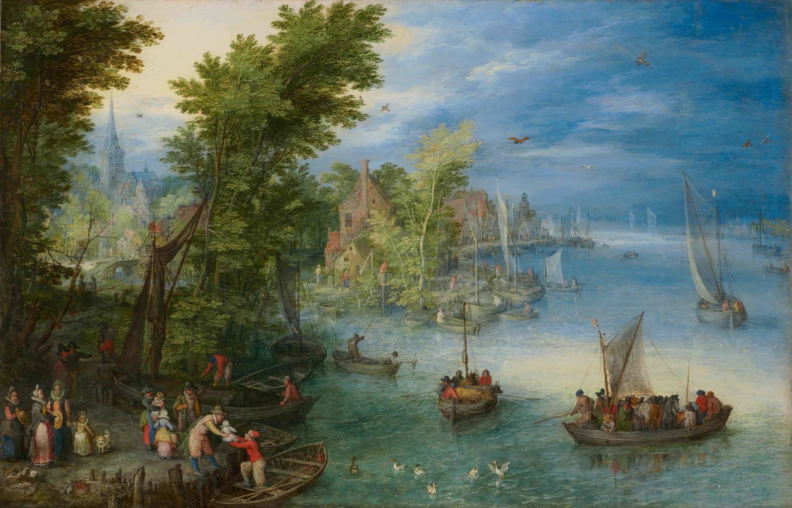 River landscape – Jan Brueghel l’Ancien – LD